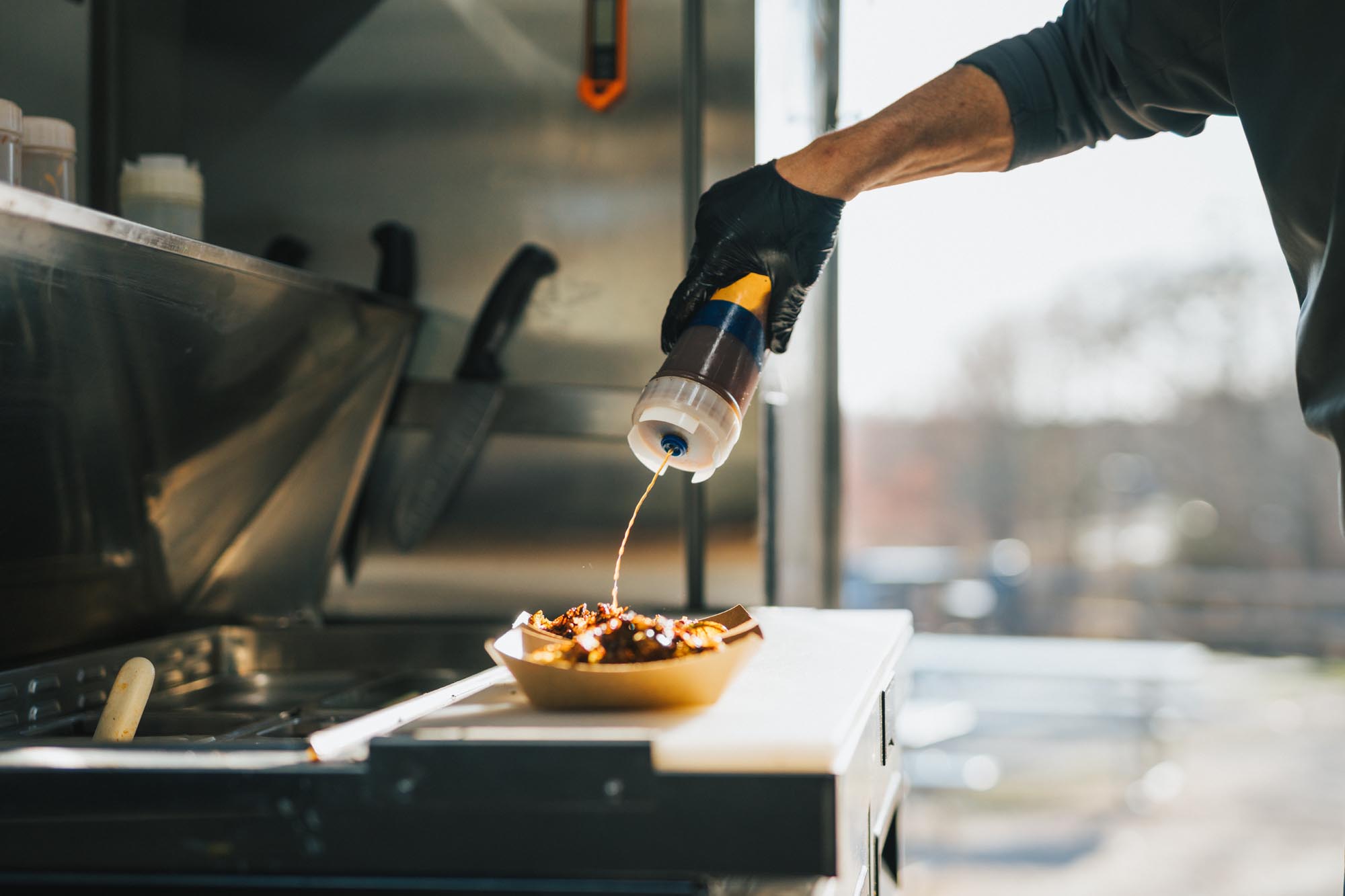 FYR Grill serving at Tilted Barn Brewery